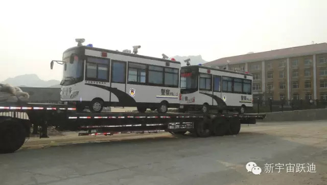 躍迪移動警務(wù)室發(fā)車新疆喀什—加速推進治安維護