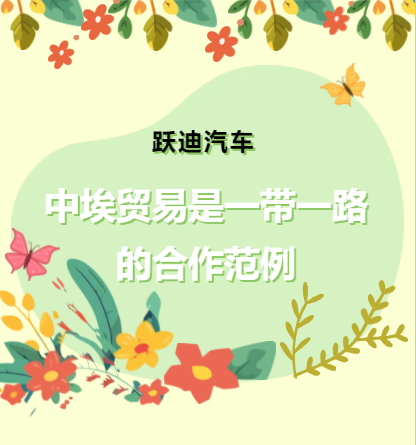 中埃貿(mào)易是一帶一路的合作范例